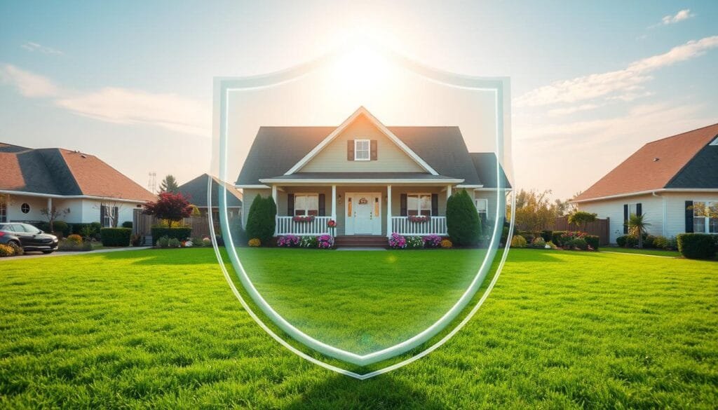 Home insurance protection safeguarding property