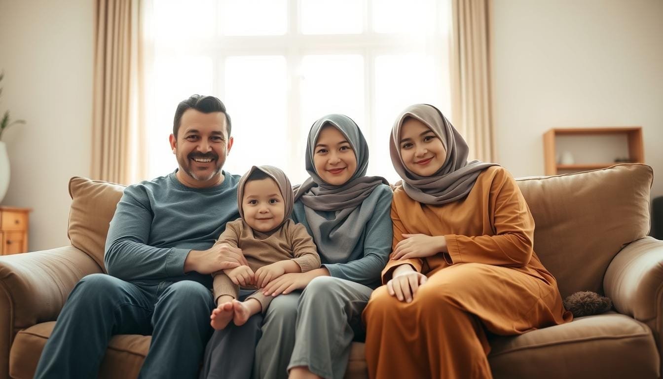 משפחה עם כיסוי