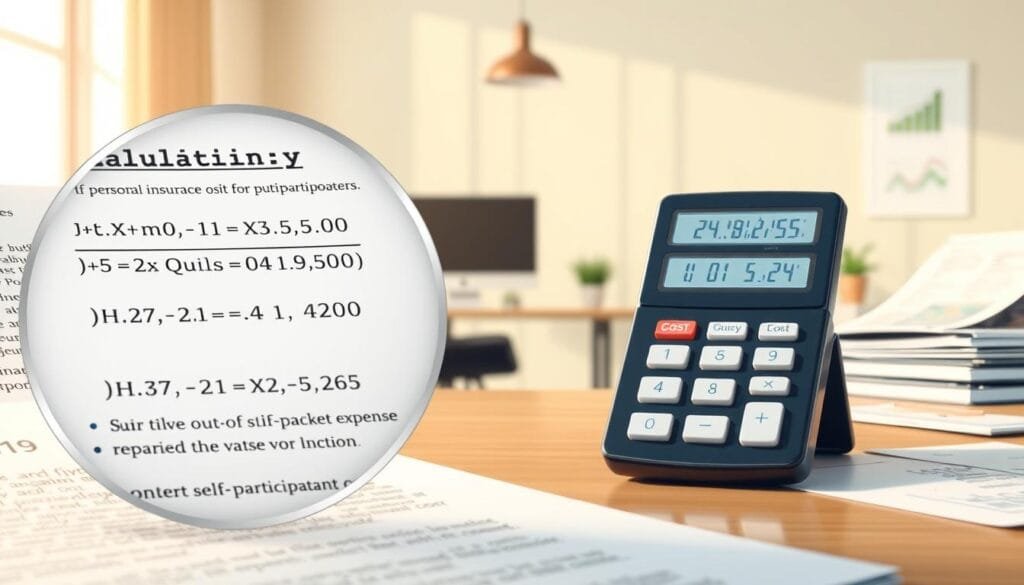 חישוב השתתפות עצמית בביטוח